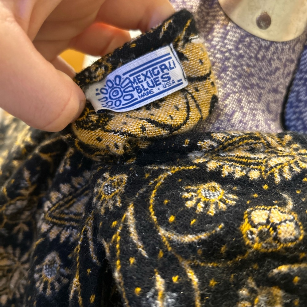 Mexicali Blues Black and Gold Patterned tunic